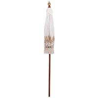 Berkfield Home Manual Cream 180-190 cm Cotton fabrics & Wood & Bamboo