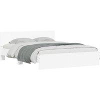 Berkfield Home Durable Bed Frame without Mattress White 140x200 cm