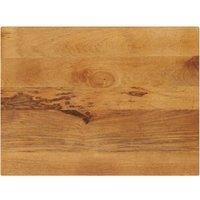 Berkfield Home Table Top 80x60x2.5 cm Rectangular Solid Wood Mango in Brown