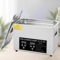 Ventryn Digital Ultrasonic Cleaner 3.2L Heater Sonic Bath Tank Timer in Silver