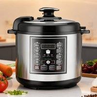 Ventryn Digital Programmable Pressure Cooker 5L 10-in-1 UK Silver
