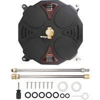 NESTLUNE 13 Power Pressure Washer Nozzle Patio Surface Cleaner in Black | Size: 100 cm x 100 cm