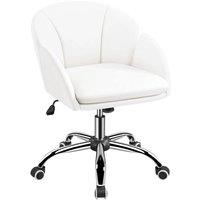 Kelvenix Leather Home Office Chair white | Size: 0.6m2