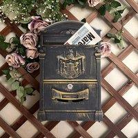 SPETLEK Letter Mail Post Box Postbox Letterbox Mailbox Large Metal in Bronze
