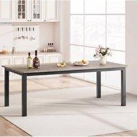 VOGREX Dining Table for 6-8 People Industrial Wood Dinner Table