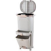 Kelvenix Large Kitchen Rubbish Waste Bin in Grey | Size: 0.6m2