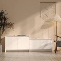 Berkfield Home TV Cabinet White 146.5x35x50 cm Engineered Wood