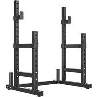 NESTLUNE SPORTNOW Adjustable Squat Rack, Barbell Rack Stand in Black | Size: 0-12 m
