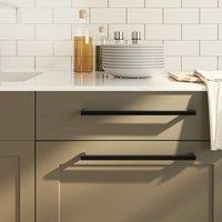 Berkfield Home Cabinet Handles 20 pcs Black 320 mm Stainless Steel