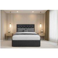 Chester & Oakley Valencia Plush Divan Bed Base 4 Drawers - 54 Headboard in Black | Size: Double