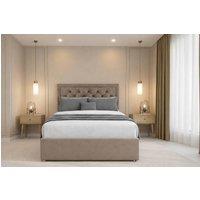 Chester & Oakley Valencia Plush Divan Bed Base 2 Drawers Foot-End - 54 Headboard in Taupe | Size: Double