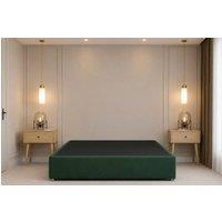 Chester & Oakley Alure Plush Divan Bed Base With No Drawers in Emerald | Size: Super King