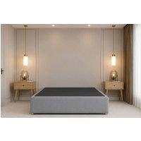 Chester & Oakley Alure Plush Divan Bed Base With No Drawers in Silver | Size: King