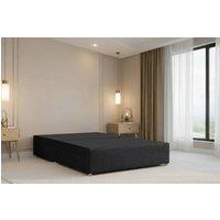 Chester & Oakley Alure Plush Divan Bed Base With 2 Drawers Same Side in Black | Size: Small Double