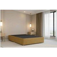 Chester & Oakley Alure Plush Divan Bed Base With 2 Drawers Same Side in Mustard | Size: Single