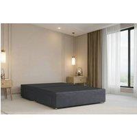 Chester & Oakley Alure Plush Divan Bed Base With 2 Drawers Same Side in Dark Grey | Size: Double