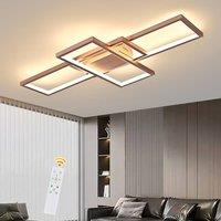 Garwarm LED Ceiling Light with Remote Control 50W Dimmable Ceiling Lamp for Living Dining Room Bedroom Kitchen in Gold