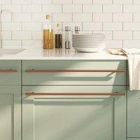 Berkfield Home Cabinet Handles 20 pcs Bronze 480 mm Stainless Steel in Brown