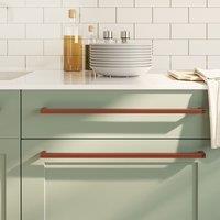 Berkfield Home Cabinet Handles 20 pcs Bronze 480 mm Stainless Steel in Brown