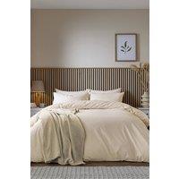 Helena Springfield 'Twill Stripe' Duvet Cover Set in Cream | Size: Double
