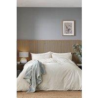 Helena Springfield 'Twill Stripe' Duvet Cover Set in Grey | Size: Double