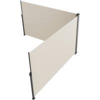 VEVOR Beige Retractable Awning 63 x 236 Aluminium Outdoor Privacy Screen