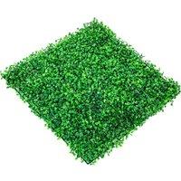 VEVOR Lush Artificial Boxwood Panel 10x10 Green Grass Wall