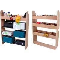 Monstershop Ford Transit Custom Divider Racking & Toolbox Van Racking in Terracotta