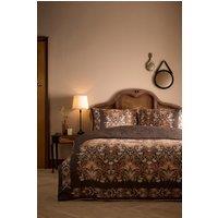 Appletree 'Audrey' 100% Cotton Floral Print Duvet Cover Set in Brown | Size: King