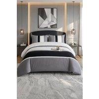 Grace Premium King Size Duvet Cover Set Brushed Microfiber Soft Bedding in Grey