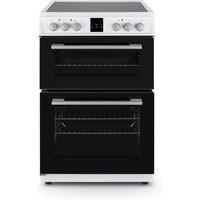 Montpellier White 60cm Ceramic Double Cooker - 72/39L Capacity - A/A Energy