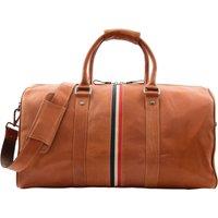 House of Leather Real Leather Holdall Large Size Weekend Duffle Bag Springfield Cognac in Tan