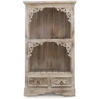 KDMD Albasia Whitewash Bathroom Cabinet 120cm Tall 66.7cm Wide in Off-White