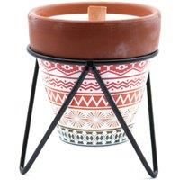 KDMD Agnes & Cat Herb Garden Soy Candle Mint Fresh in Terracotta Pot
