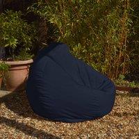 rucomfy Beanbags rucomfy Indoor Or Outdoor Adults Water Resistant - Beanbag Chair in Navy | Size: Large