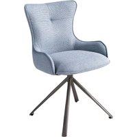 Angel Cerda Modern Swivel Chair in Blue