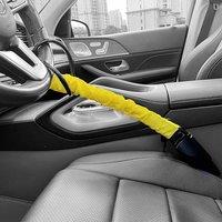 Ventryn Yellow Steering Wheel Lock Seat Belt Security Anti-Theft Device