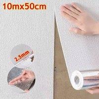 EONLION 2P-Self Adhesive Thermal Insulation Wallpaper in White | Size: 100 cm