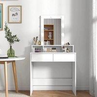 SPETLEK Dressing Table Makeup Vanity Set Desk in White | Size: 0.6m2