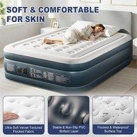 EONLION Grey 203*152*45cm Inflatable Air Bed Mattress | Size: Double