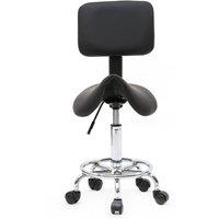 EONLION Salon Massage Barber Chair in Black | Size: 100 cm