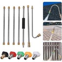 KORVIXA Pressure Washer Lance Extension Wand in Silver | Size: 45 cm
