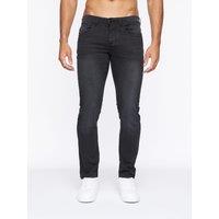 Crosshatch Malcolm Men's Slim Fit 5-Pocket Stretch Jeans in Black | Size: 38R