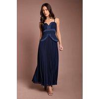 Coast Women's Strappy Crepe Maxi Dress in Navy | Size: 8