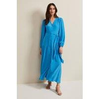 Phase Eight Women's Tori Button Through Maxi Dress in Bright Blue | Size: 10