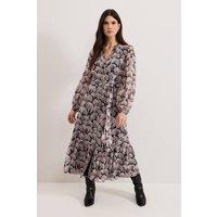 Phase Eight Women's Willow Midi Shirt Dress in Black | Size: 16