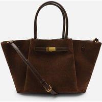 Where's That From Women's 'Dove' Suede Handheld Tote Bag in Brown