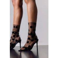 Where's That From Women's 'Janel' Patent Slip On Stiletto Mules in Black | Size: 8