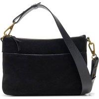 Clarks Women's Willow Cross Black Suede Shoulder Bags, Cross Body Bag