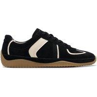 Clarks Women's Meridor Lo Black Combination Suede Trainers, Lace Up | Size: 3-Standard Fit